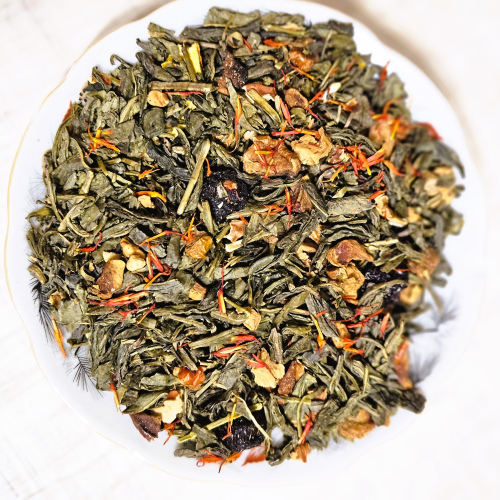 Zeloni Chai (Green Tea): Lemon, Saffron, Yagadi Harb Mix 500g